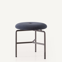 1x1BassamFellows CB-260 Circular Stool in Gunmetal, front.webp